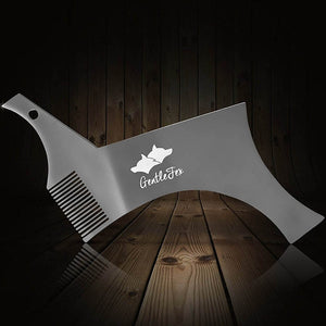 All-in-one Stainless Steel Beard Shaping and Styling Template Comb Tool 100% Premium Quality Stencil for Men's Beard Shaving