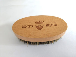 Men's Shaving Brush Portable Mini Boar Bristle Beard Brush Mustache Beard Care Engrave Logo 8x4cm