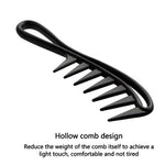 Handle Grip Large Tooth Detangling Curly Hair Comb Back Head Styling Beard Oil Comb Men Hairdressing Wide Teeth Comb Set Gift