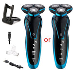 Men Electric Shaver Floating Razor Wet Dry Waterproof Cordless USB Rechargeable Beard Trimmer Washable