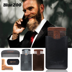 Beard Shaping Styling Template Beard Comb Sandalwood Men Shaving Tools Comb for Hair Beard Trim Template Combs NEW ARRIVAL